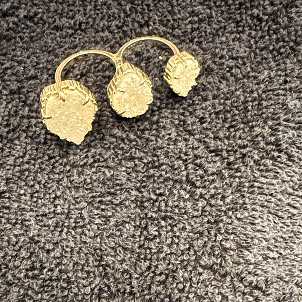 Kendra Scott Gold Triple Cluster Ring